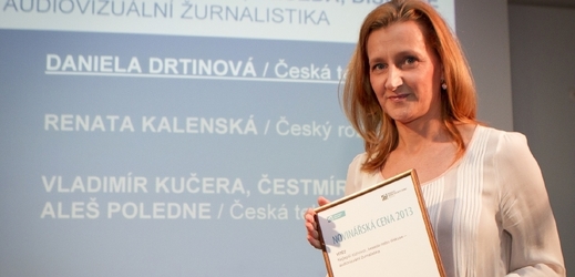 Moderátorka Daniela Drtinová získala Novinářskou cenu za loňský rok. 