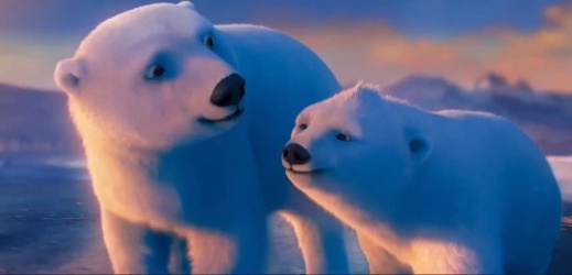 Lední medvědi v animované reklamě na Coca-Colu.