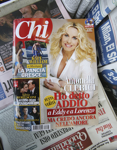 Italský magazín Chi s těhotnou Kate.