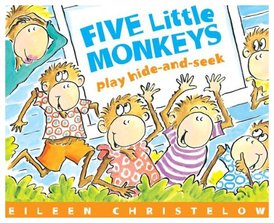 Děti se mohou zabavit s aplikací Five Little Monkeys Play Hide and Seek.