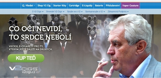 Neetická kampaň využívá k propagaci e-cigaret kouřícího prezidenta.