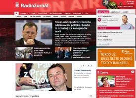 Nová podoba homepage Radiožurnálu.