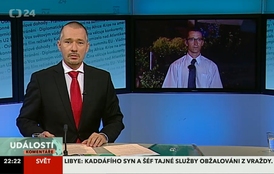 Martin Veselovský se Stanislavem Balíkem v pořadu Události, komentáře.
