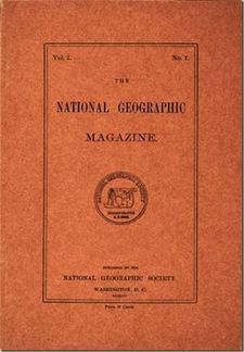 Obálka prvního čísla časopisu National Geographic.