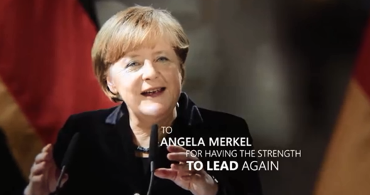 Angela Merkelová pro Microsoft.