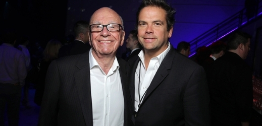Rupert Murdoch se synem Lachlanem. 