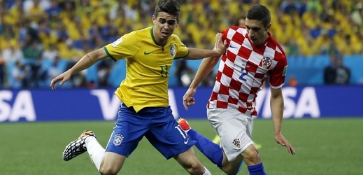 Zahajovací zápas fotbalového mistrovství světa - Brazílie: Chorvatsko. 