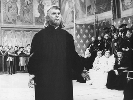 Herec Zdeněk Štěpánek ve filmu "Jan Hus" z roku 1954.