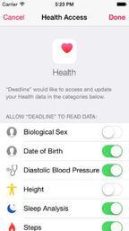 Aplikace shromažďuje údaje jako délka spánku, počet kroků či hodnoty krevního tlaku.