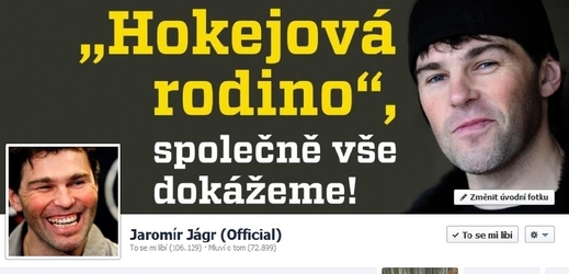 Facebook Jaromíra Jágra. 
