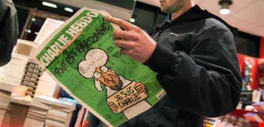 První vydání týdeníku Charlie Hebdo po teroristickém útoku na redakci.
