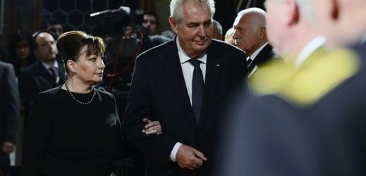 Miloš Zeman s manželkou Ivanou.