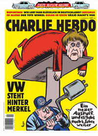 Německé vydání časopisu Charlie Hebdo.