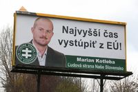 Předseda krajně pravicové strany Kotleba-Lidová strana Naše Slovensko (LSNS) a župan Banskobystrického kraje Marian Kotleba.