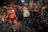 Milovníci kol protestovali v São Paulu proti zvýšenému počtu úmrtí cyklistů na silnicích.