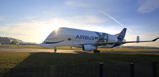 Nákladní letoun Airbus Beluga XL.